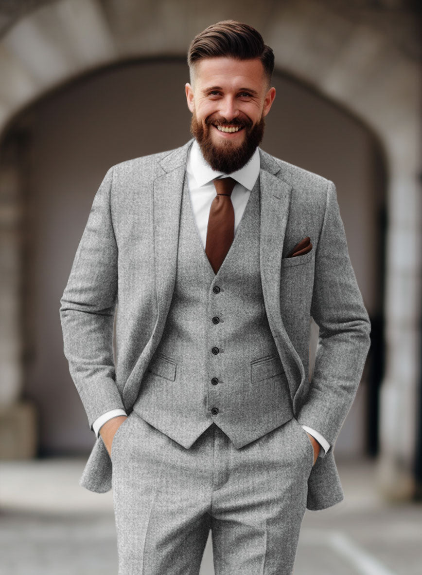 Italian Empire Gray Tweed Jacket