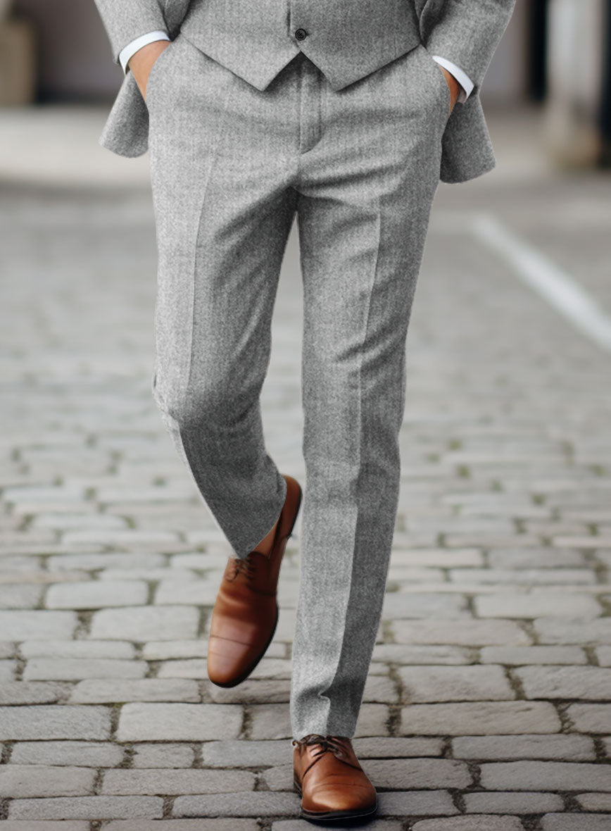 Italian Empire Gray Tweed Pants