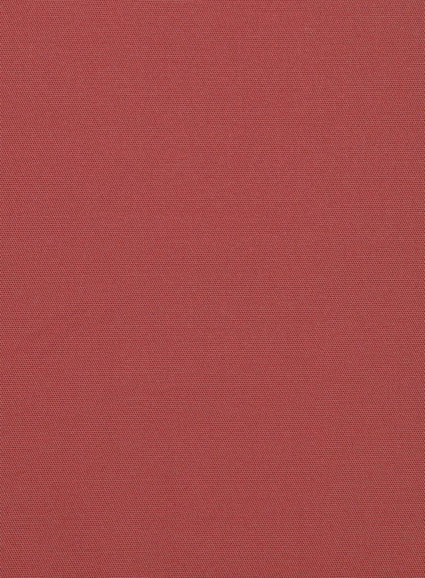 Italian Gimson Red Cotton Stretch Suit - StudioSuits