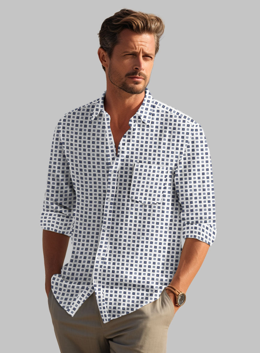 Italian Giuliano Summer Linen Shirt - StudioSuits