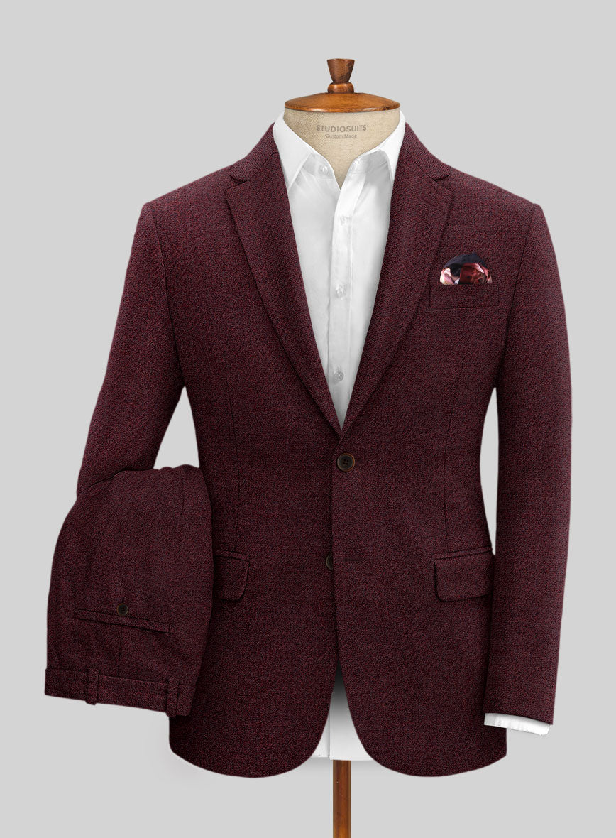 Italian Highlander Wine Tweed Suit – StudioSuits