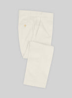 Italian Light Beige Cotton Stretch Pants - StudioSuits