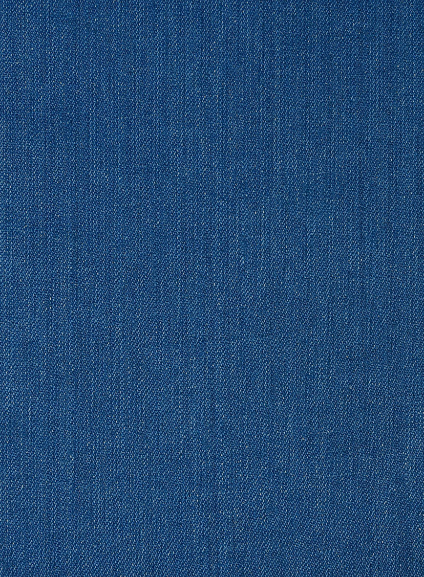 Italian Linen French Blue Pants - StudioSuits