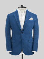 Italian Linen French Blue Suit - StudioSuits