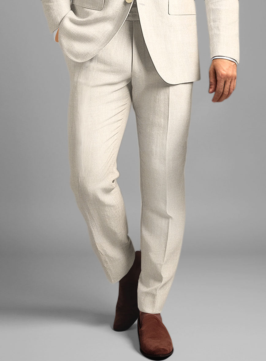 Italian Linen Maffeo Pants - StudioSuits