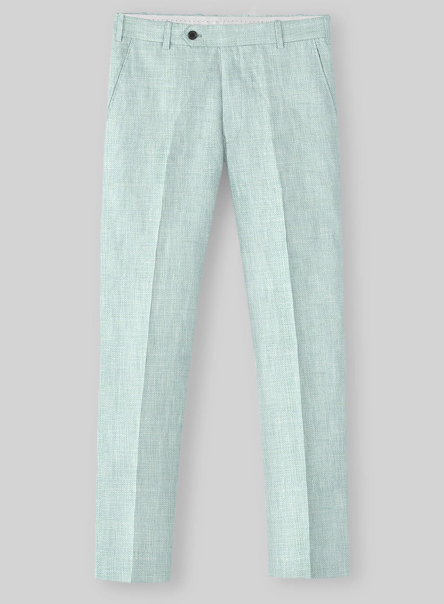 Italian Linen Mint Green Suit - StudioSuits