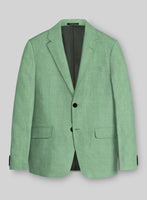 Italian Linen Mojito Green Jacket - StudioSuits