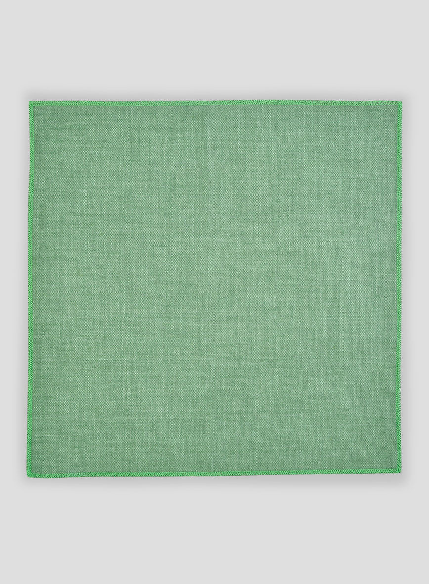 Italian Linen Pocket Square - Mojito Green - StudioSuits