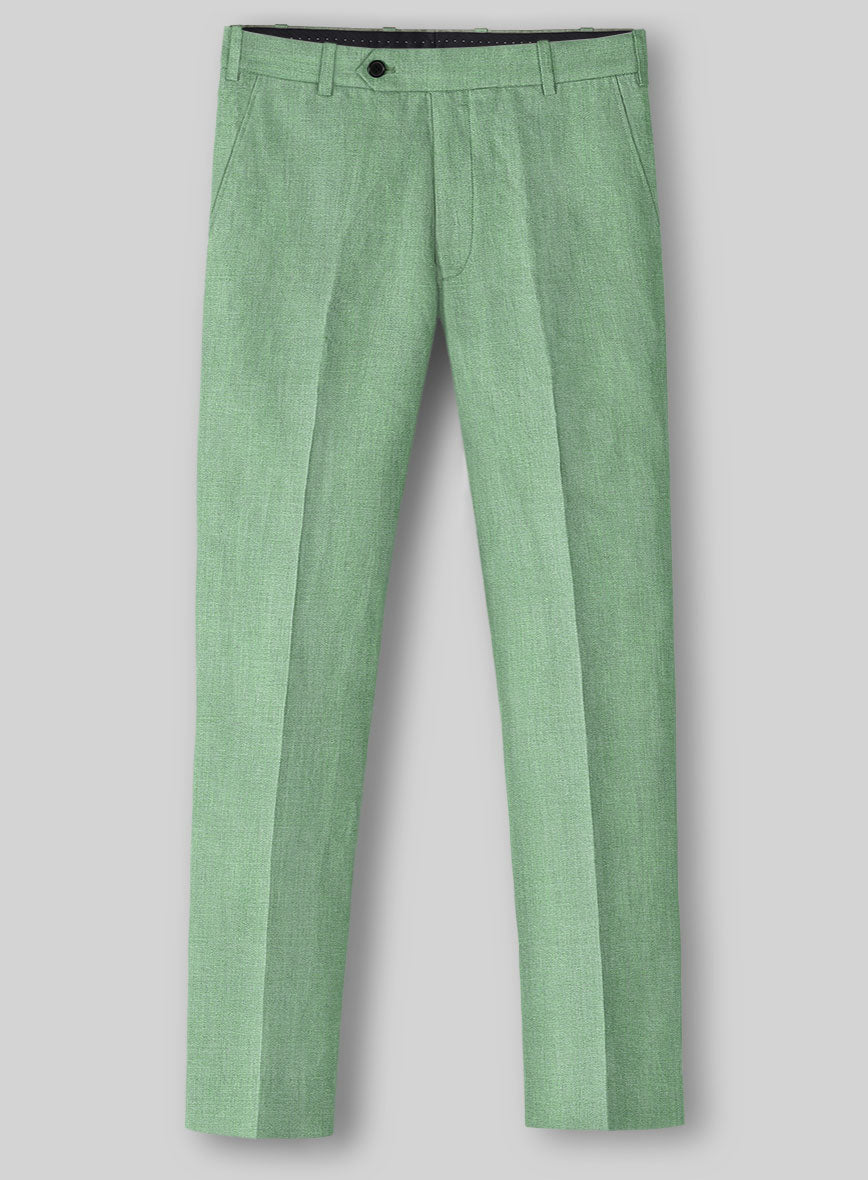 Italian Linen Mojito Green Suit - StudioSuits