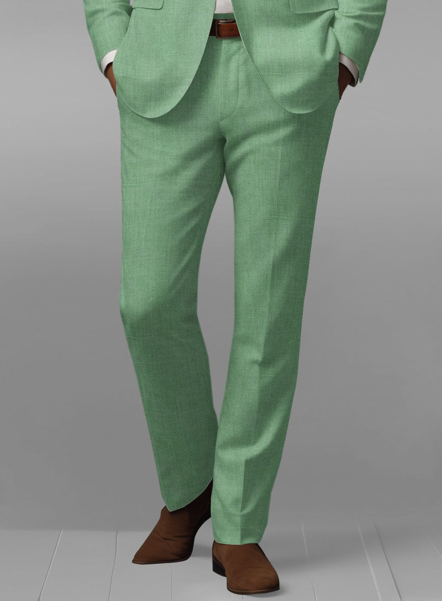 Italian Linen Mojito Green Suit - StudioSuits