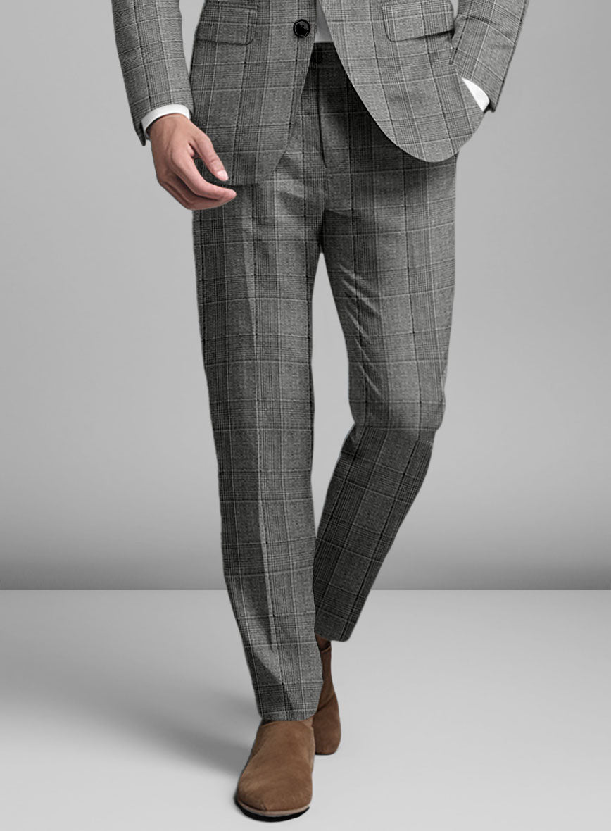 Italian Linen Wool Eladio Pants - StudioSuits