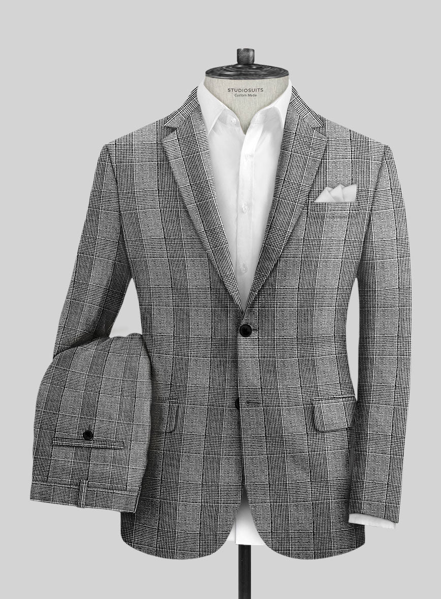 Italian Wool Linen Eladio Suit - StudioSuits