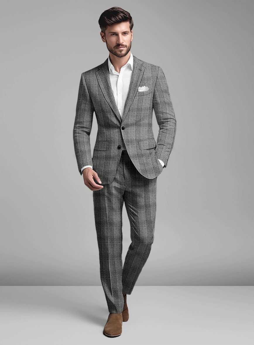 Italian Wool Linen Eladio Suit - StudioSuits