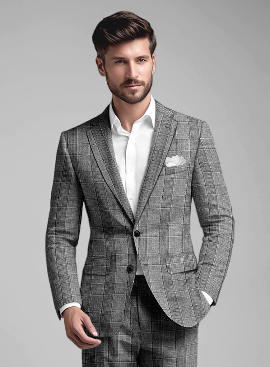 Italian Wool Linen Eladio Suit - StudioSuits