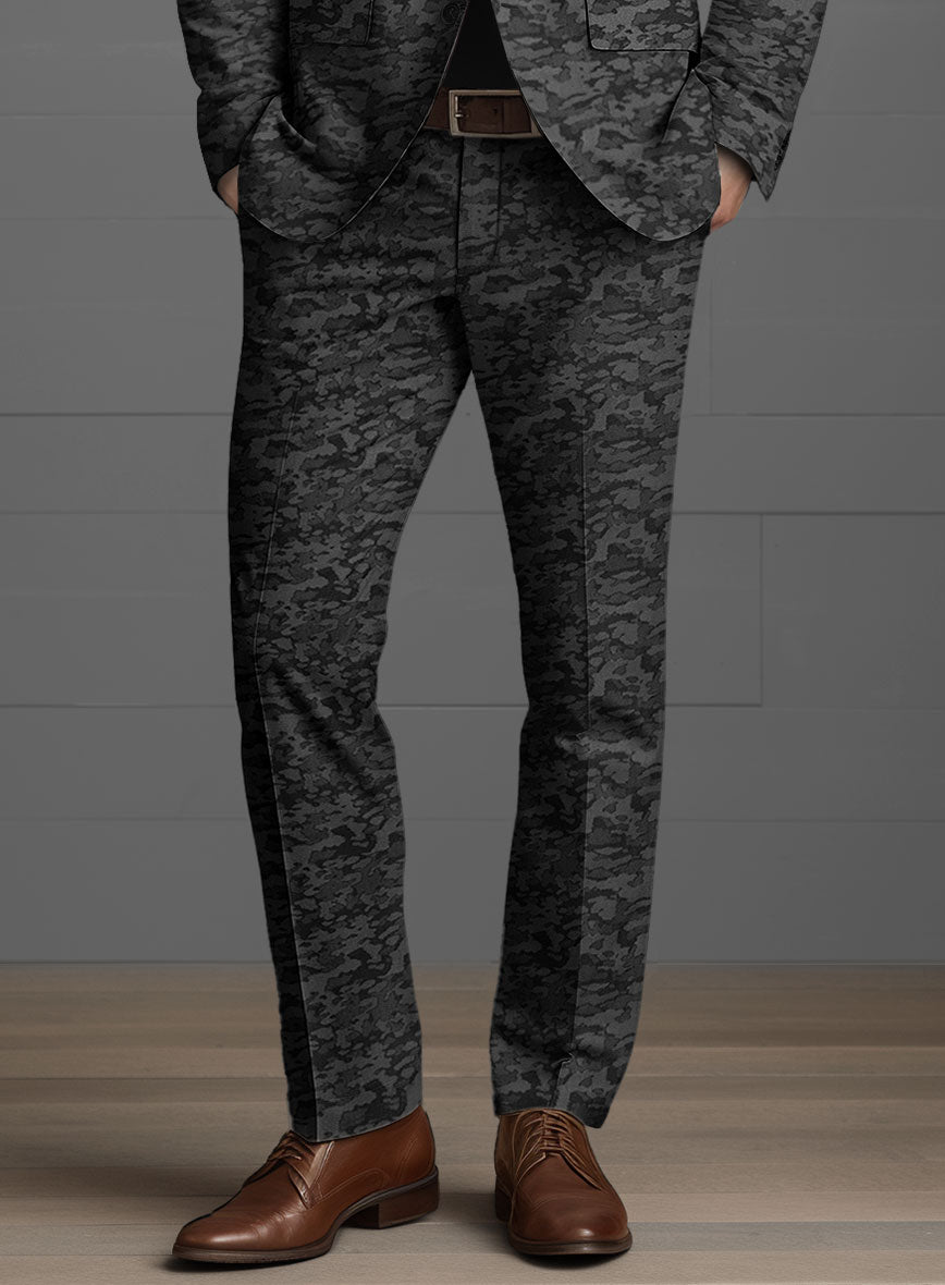 Italian Luxury Camo Cotton Pants - StudioSuits