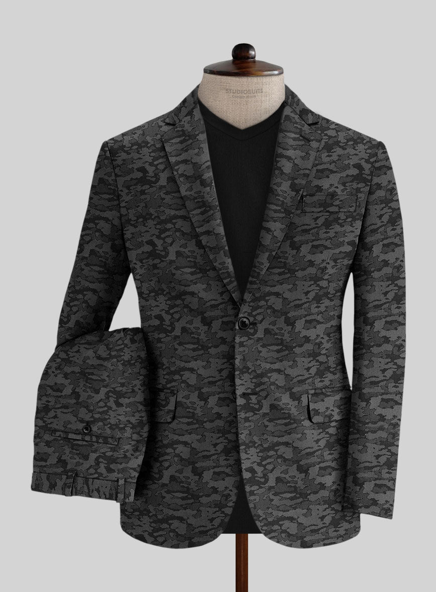 Italian Luxury Camo Cotton Suit - StudioSuits