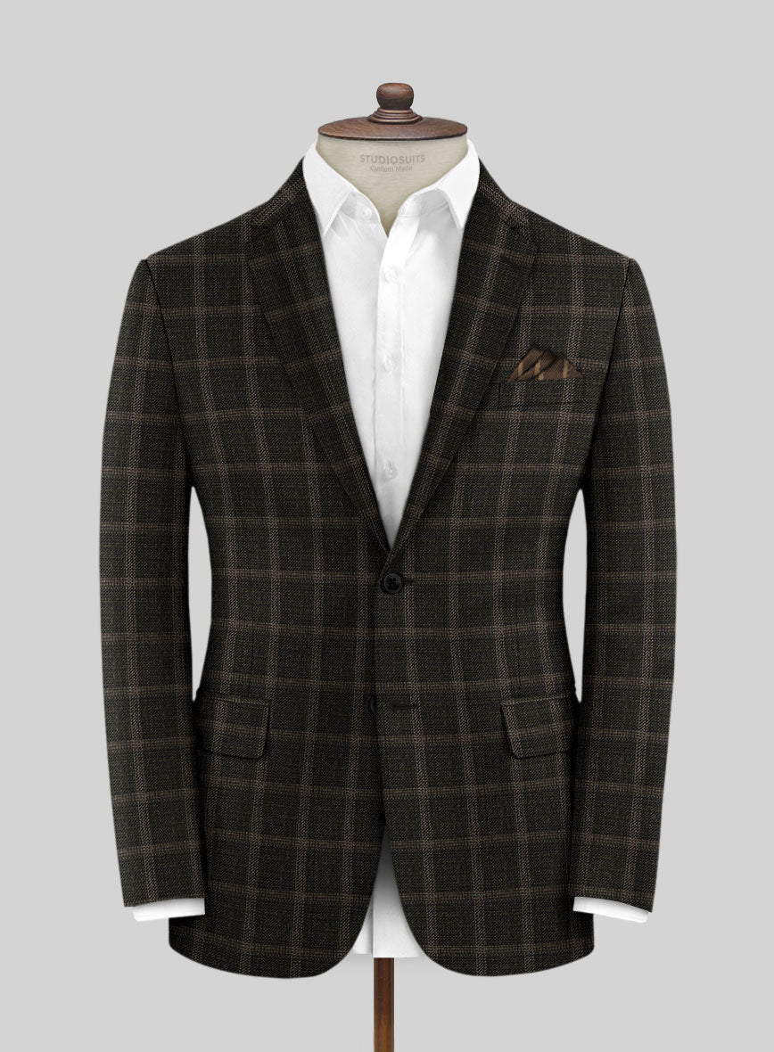 Italian Murano Ando Wool Linen Silk Jacket - StudioSuits