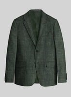 Italian Murano Bottle Green Wool Linen Suit - StudioSuits