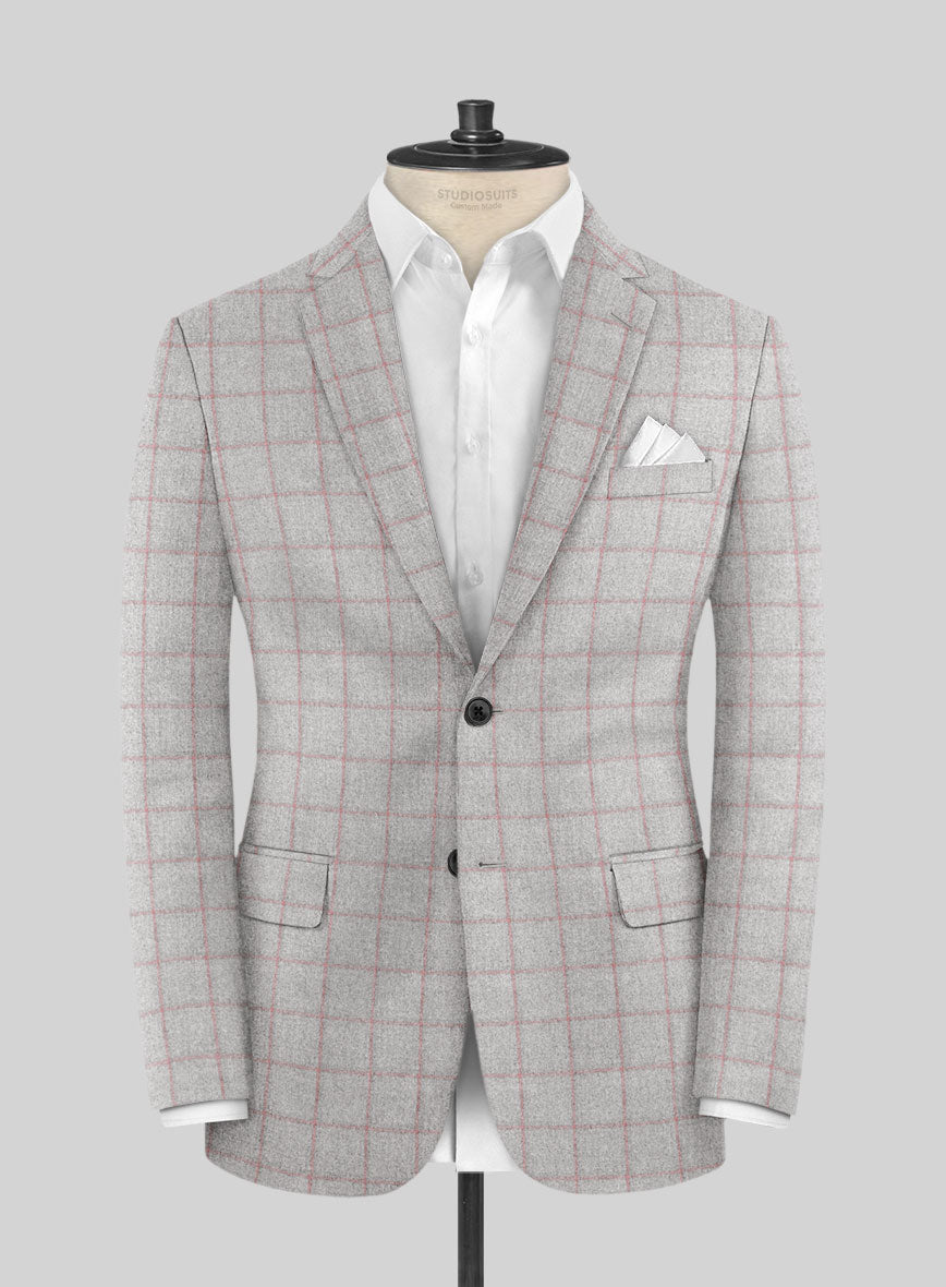 Italian Norezi Gray Wool Jacket - StudioSuits