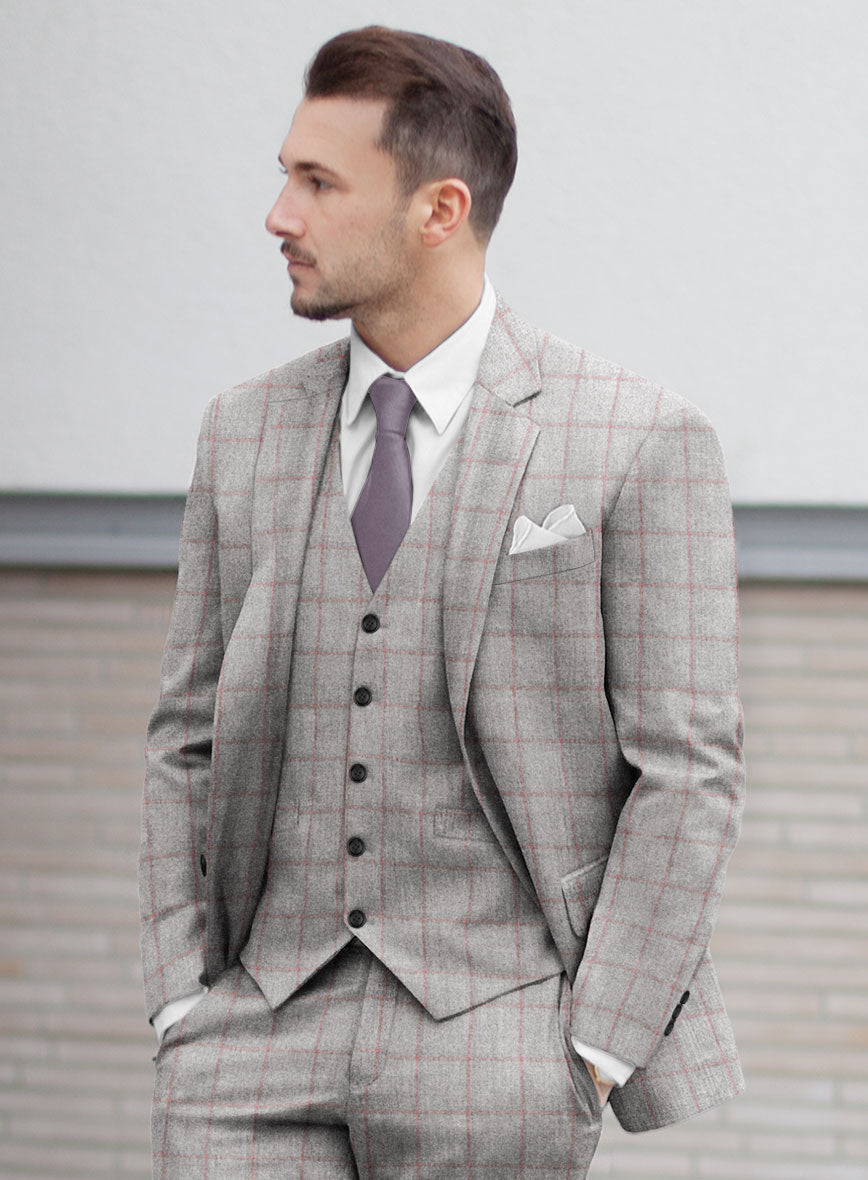 Italian Norezi Gray Wool Jacket - StudioSuits