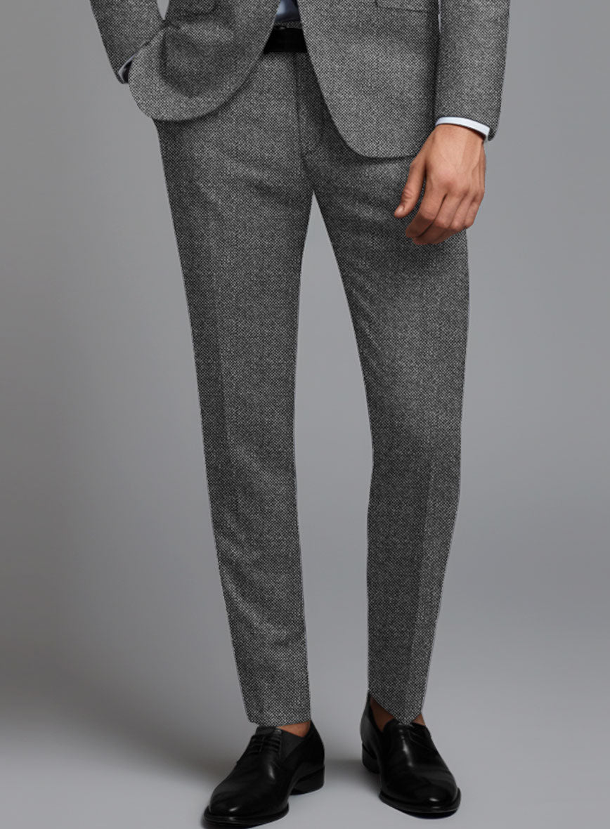 Italian Ombo Gray Birdseye Flannel Suit – StudioSuits