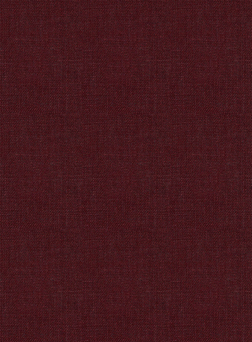 Italian Prato Maroon Linen Jacket - StudioSuits