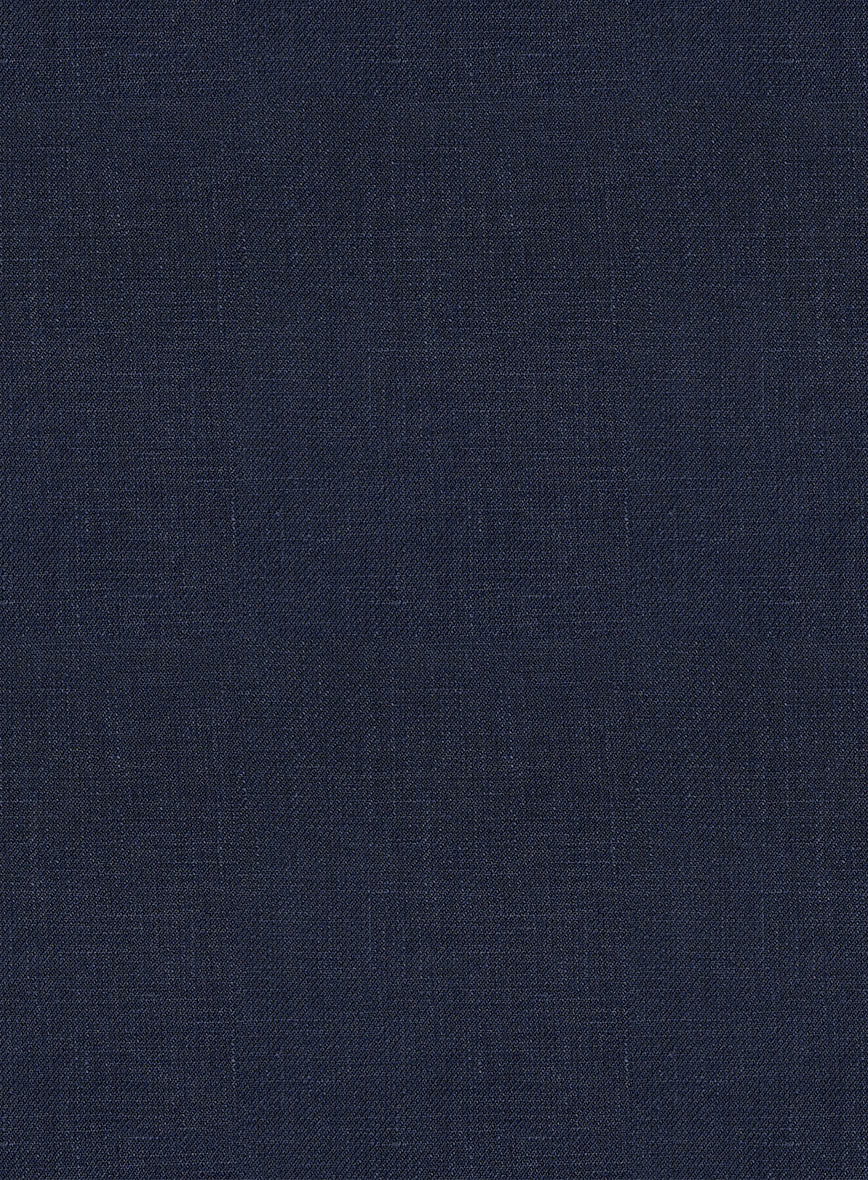 Italian Prato Oxford Blue Linen Suit - StudioSuits