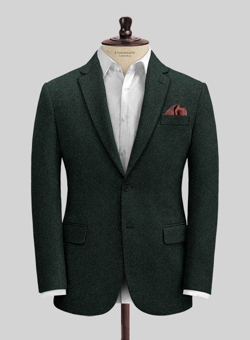 Italian Sacramento Green Tweed Jacket