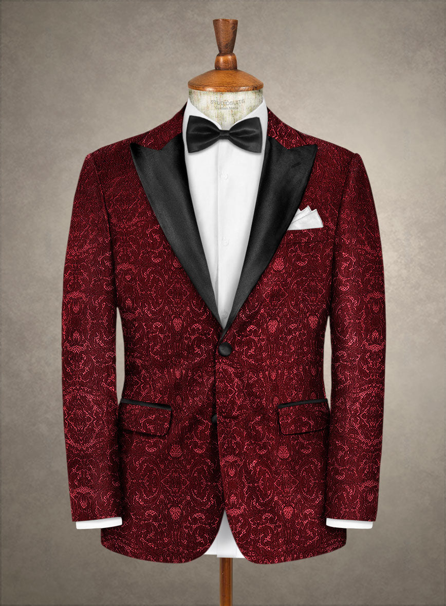 Italian Silk Aluino Tuxedo Blazer - StudioSuits