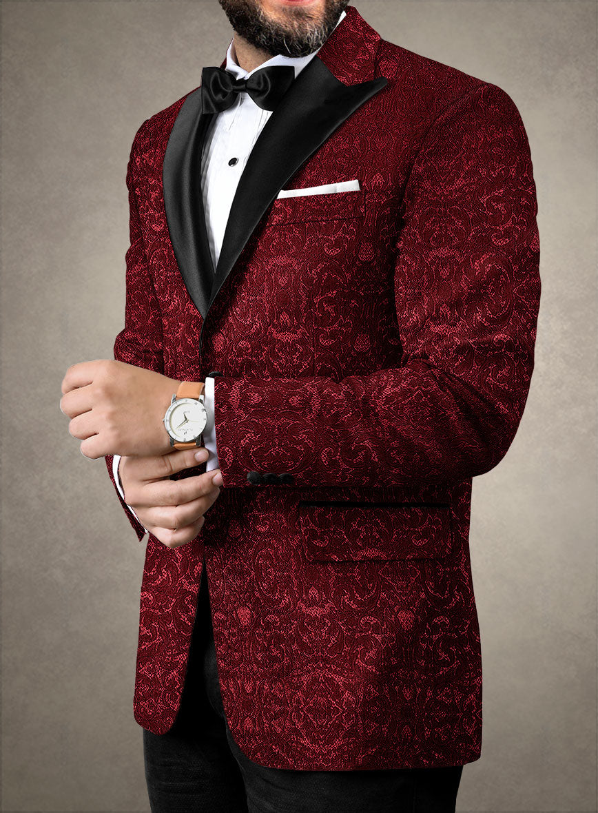 Italian Silk Aluino Tuxedo Blazer - StudioSuits