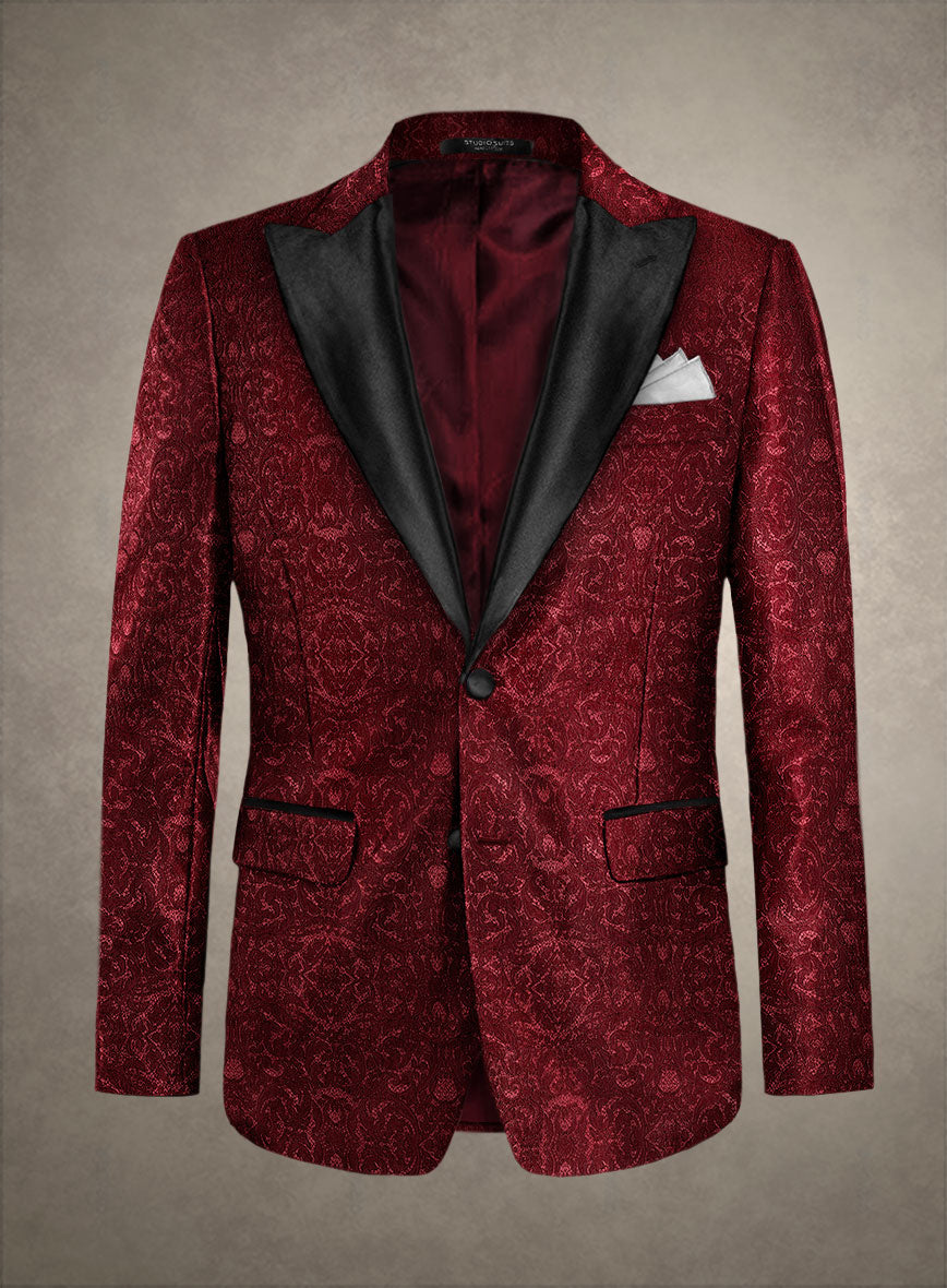 Italian Silk Aluino Tuxedo Blazer - StudioSuits