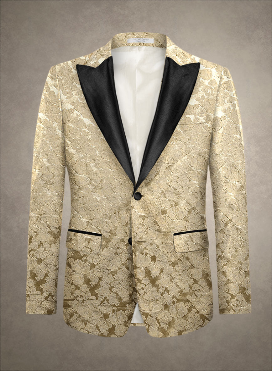 Italian Silk Frora Tuxedo Blazer - StudioSuits