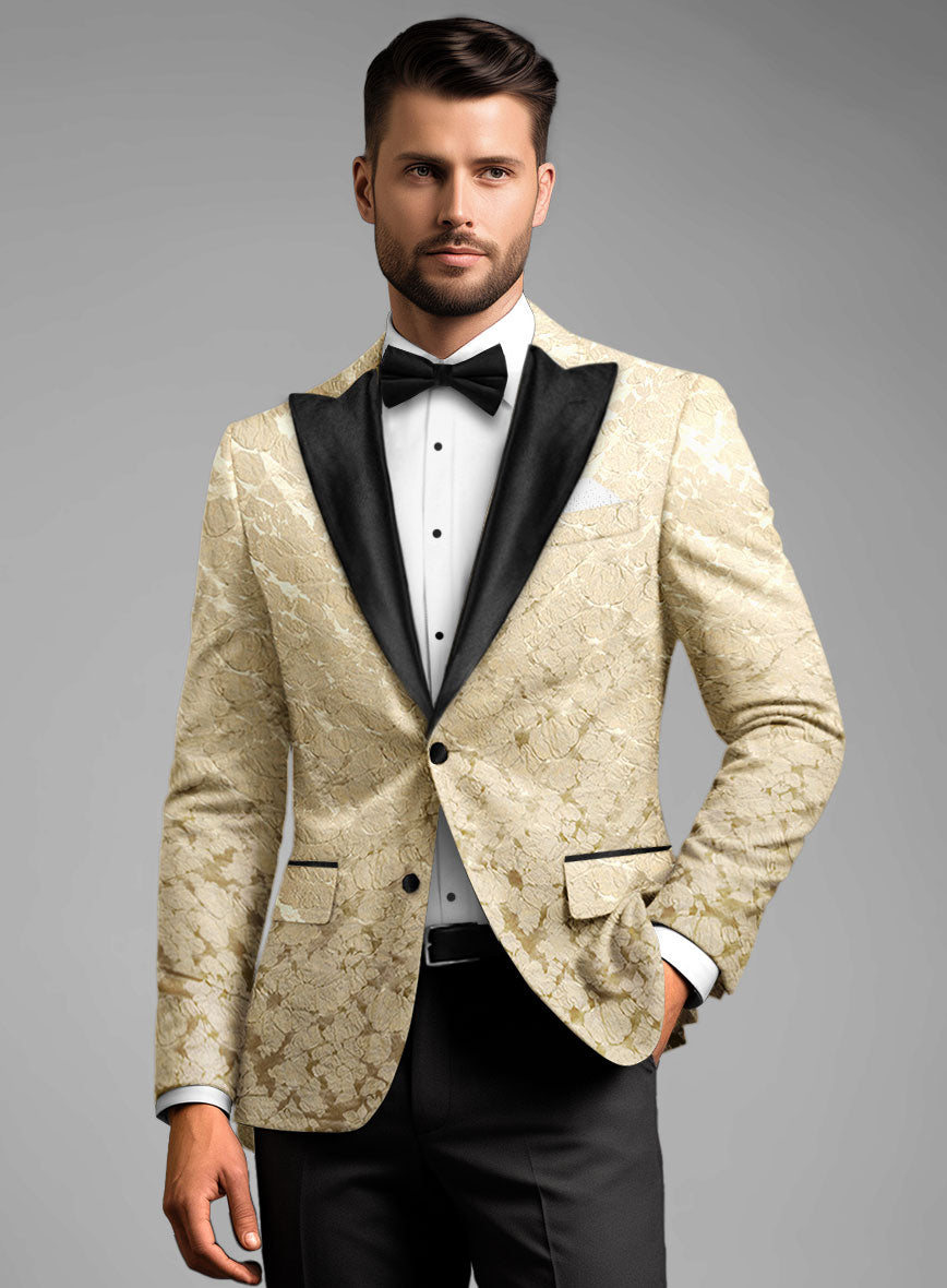 Italian Silk Frora Tuxedo Blazer - StudioSuits