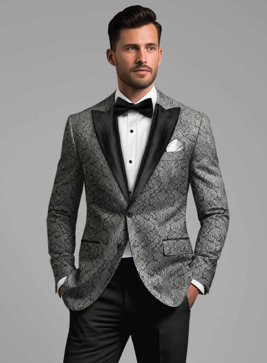 Italian Silk Zariel Tuxedo Blazer - StudioSuits