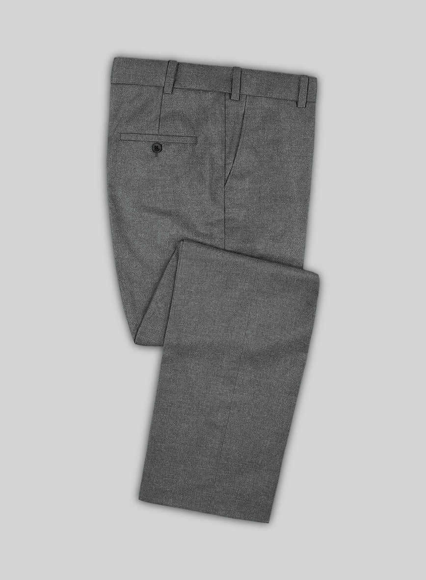 Italian Turna Gray Flannel Suit - StudioSuits