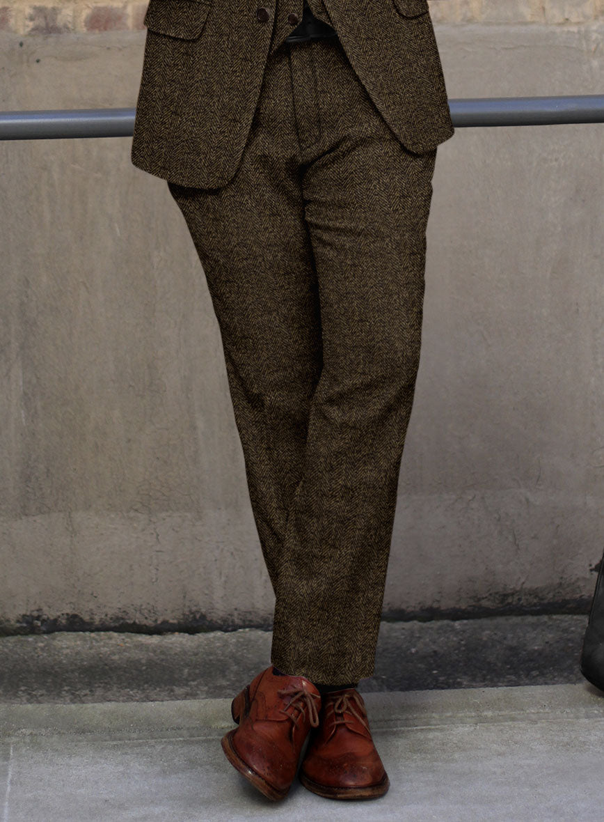 Italian Tweed Herringbone Timoteo Suit - StudioSuits