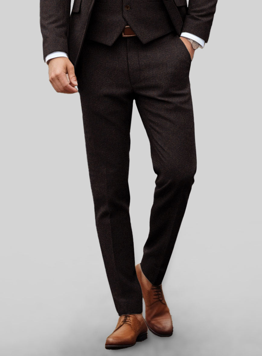 Italian Tweed Herringbone Urbano Suit - StudioSuits