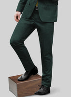 Italian Wool Cashmere Martini Green Pants - StudioSuits