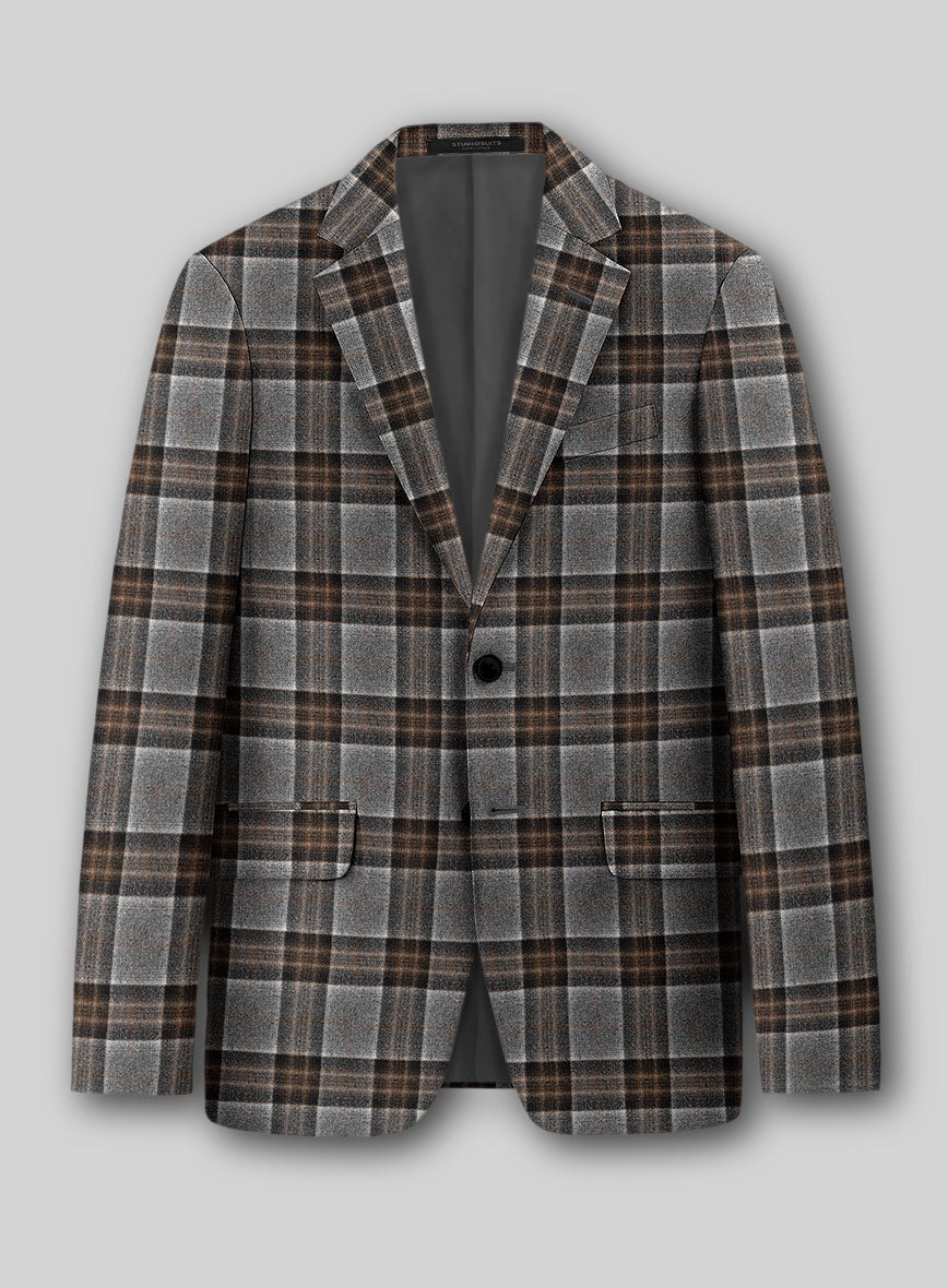 Italian Wool Cenere Jacket - StudioSuits