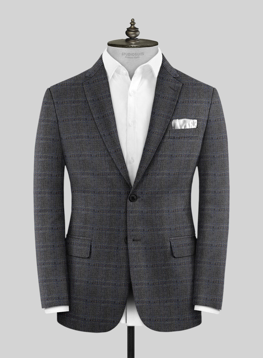 Italian Wool Cotton Quim Jacket - StudioSuits