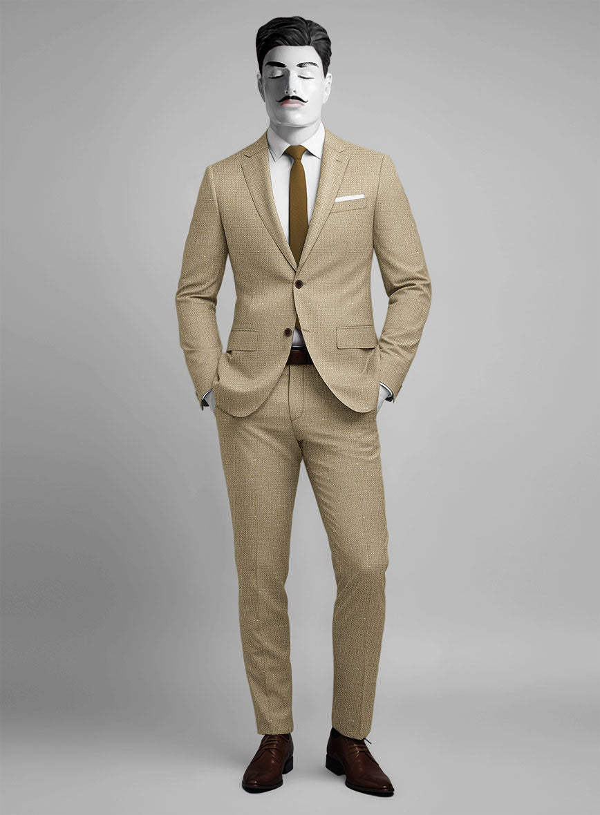 Italian Wool Linen Basket Weave Inol Suit