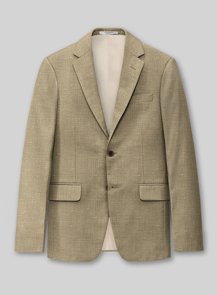 Italian Wool Linen Basket Weave Inol Suit