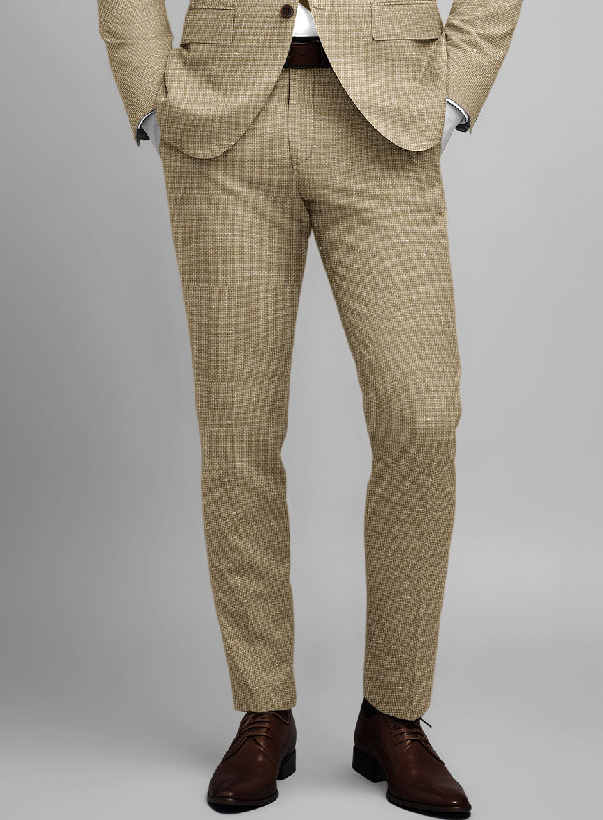 Italian Wool Linen Basket Weave Inol Suit