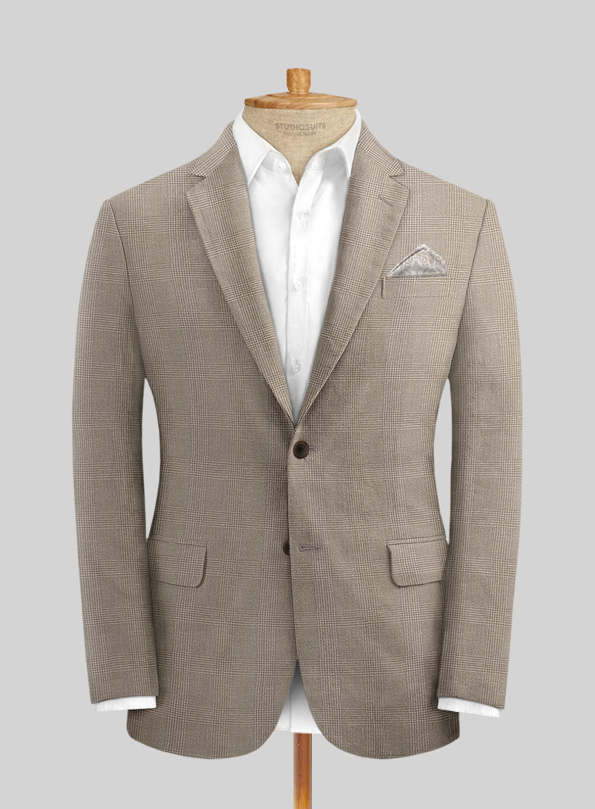 Italian Wool Linen Humberto Jacket - StudioSuits