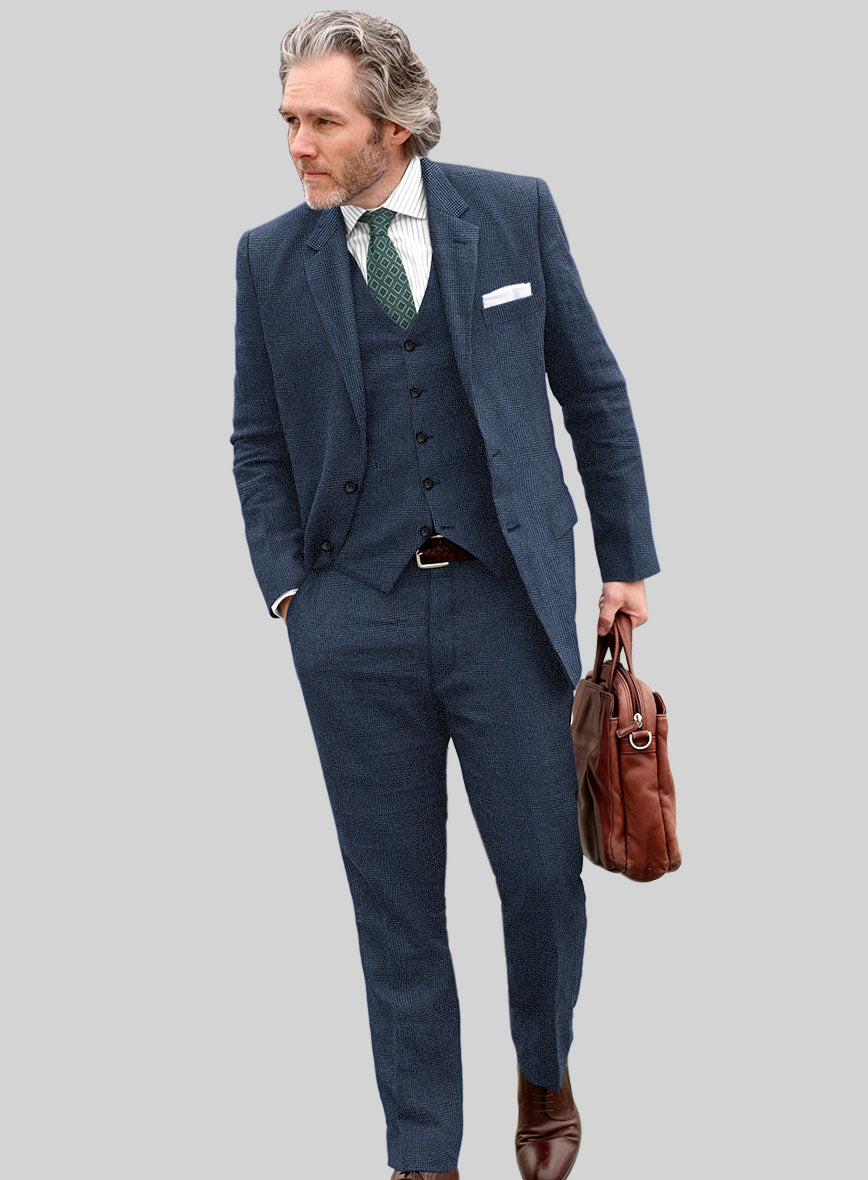 Italian Wool Linen Nestor Suit - StudioSuits