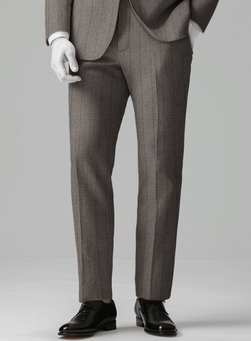 Italian Wool Silk Linen Arcadio Pants - StudioSuits