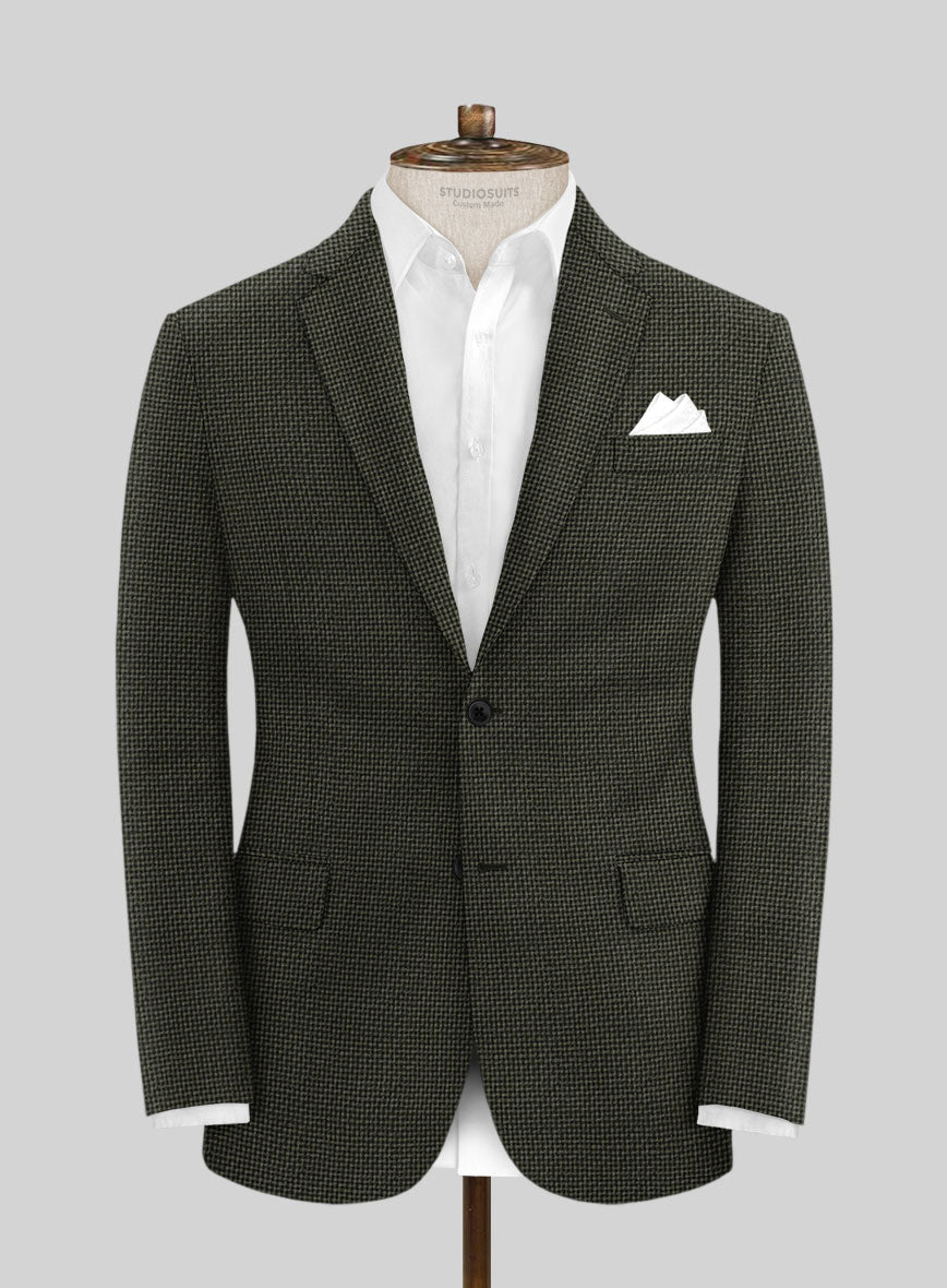 Italian Wool Silk Linen Cristobal Jacket - StudioSuits