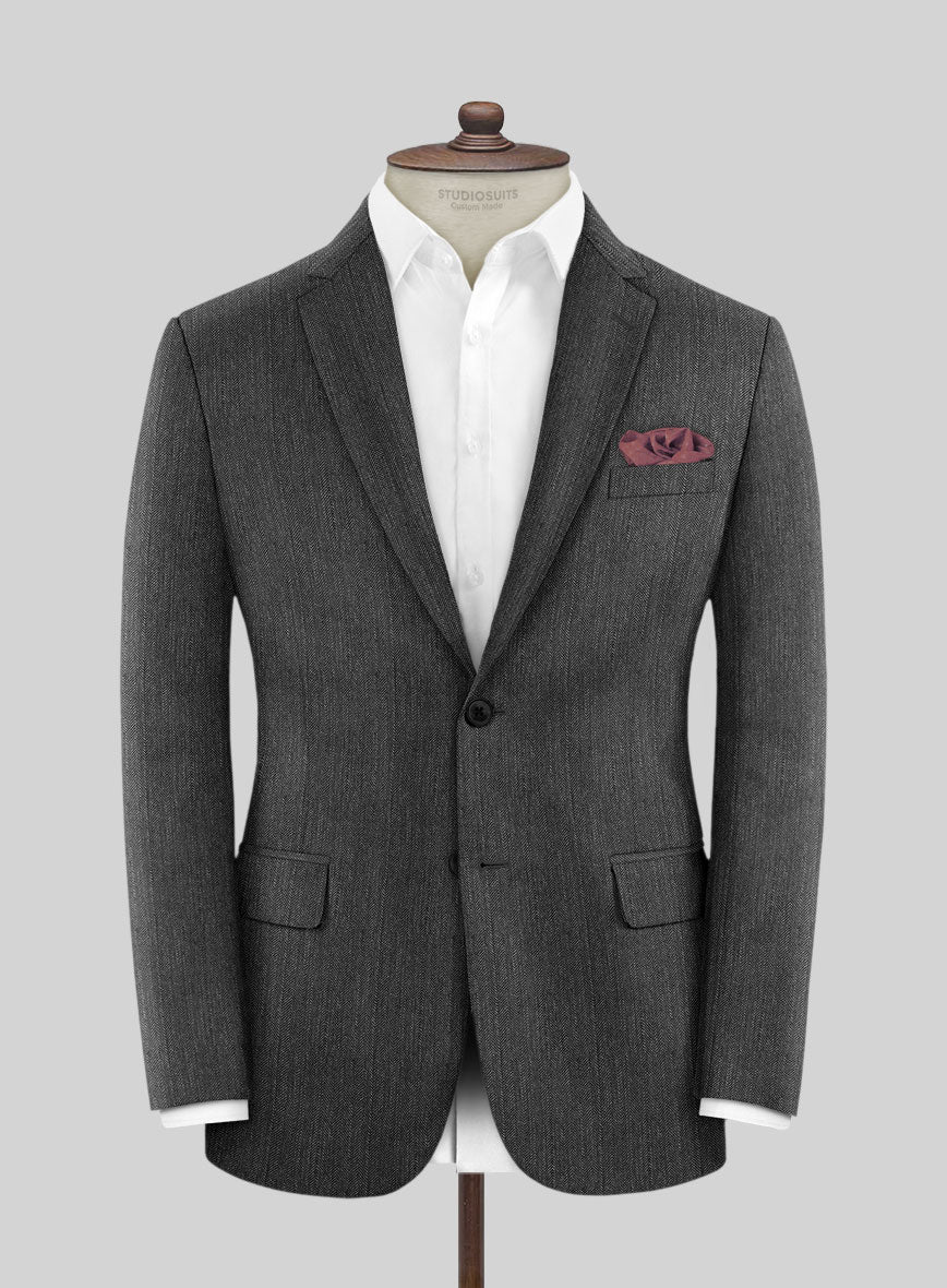 Italian Wool Silk Linen Gaspar Jacket - StudioSuits