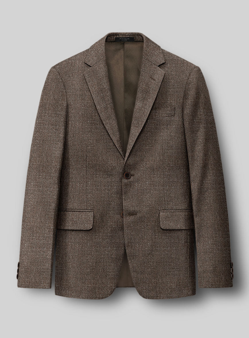 Italian Wool Silk Linen Gherardo Jacket - StudioSuits