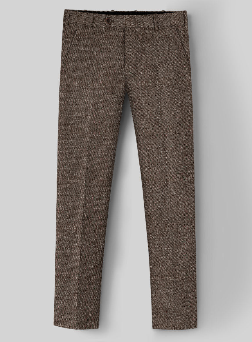 Italian Wool Silk Linen Gherardo Pants - StudioSuits